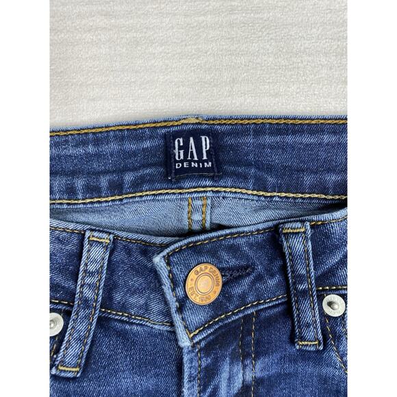 Gap 1969 Womens 0/25 Blue Denim True Skinny Curvy Cropped Ankle Jeggings Stretch - Picture 3 of 11